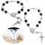 cheap Car Pendants &amp; Ornaments-Car Rosary 2 Pcs Rearview Mirror Auto Rosary Hanging Personalized Car Cross Blessing Catholic Car Medal for Truck Bike Motorcycle Car Mirror Hanging Accessories Decors