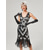 cheap Dresses-Roaring 20s 1920s Cocktail Dress Flapper Dress Dress Masquerade Normal The Great Gatsby Charleston Wedding Guest Sequins Tassel Fringe Women&#039;s Halloween Carnival Masquerade Carnival Wedding Wedding