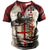 cheap Vintage Henley-Men&#039;s Henley Shirt T shirt Tee Designer 1950s Summer Short Sleeve Graphic Cross Print Plus Size Henley Daily Sports Button-Down Print Clothing Clothes Designer Basic 1950s Dark red Navy Blue Coffee