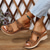 cheap Comfort Sandals-Women&#039;s Floral Embellished Wedge Sandals with Comfortable Arch Support - Perfect for Casual Summer Outings