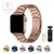 cheap Apple Watch Bands-Link Bracelet Compatible with Apple Watch band 38mm 40mm 41mm 42mm 44mm 45mm 49mm Buckle Luxury Metal Clasp Stainless Steel Strap Replacement Wristband for iwatch Series Ultra 8 7 6 5 4 3 2 1 SE