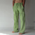 tanie lniane spodnie-Męskie Lniane spodnie Spodnie Elastyczna konstrukcja ze sznurkiem Nadruk Moda Moda miejska Dom Codzienny Średnio elastyczny Sztuczny len Oddychający Miękka Na zewnątrz Graficzny Słońce Średni Talia