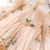 cheap Party Dresses-Kids Girls' Dress Floral Long Sleeve School Vacation Print Princess Sweet Polyester Asymmetrical A Line Dress Fall Winter 3-10 Years Pink Beige