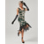 cheap Dresses-Roaring 20s 1920s Cocktail Dress Flapper Dress Dress Masquerade Normal The Great Gatsby Charleston Wedding Guest Sequins Tassel Fringe Women&#039;s Halloween Carnival Masquerade Carnival Wedding Wedding