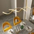 cheap Pendant Lights-LED Pendant Light Linear 90 cm 3000K Gold/Silver Adjustable Island Lights Dimmable Aluminum Stylish Minimalist Painted Finishes Nordic Style Dining Room Kitchen Lights 110-220V