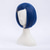 cheap Synthetic Trendy Wigs-Morticia Short Straight Blue Women Bob Full Bang Kids Wig with Gold Dragonfly Hairpin