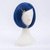 cheap Synthetic Trendy Wigs-Morticia Short Straight Blue Women Bob Full Bang Kids Wig with Gold Dragonfly Hairpin