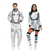 cheap Couples&#039; &amp; Group Costumes-Couples Cosplay Astronaut Outfits Couples&#039; Costumes Unisex Movie Cosplay Cosplay Costume Party Silver Costume Halloween Carnival Masquerade Spandex