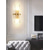 cheap Crystal Wall Lights-Crystal Modern Nordic Style Wall Sconces Wall Lamps for Bedroom Dining Room Steel Indoor Lighting 110-120V 220-240V