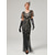 ieftine Rochii din anii 1920-Urlați 20 de ani Anii 1920 Lungime Gleznă Rochii Rochie de seara Rochie de bal Normal Mâneci scurte Gatsby Charleston Invitat la nuntă Paiete În V Costume de fancy Pentru femei Carnaval Mascaradă
