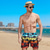 billiga Beach Shorts-spot snabbtorkande persika hud sammet strandbyxor herr strandsemester europeiska och amerikanska fritidsshorts fem poäng fritidsbyxor lösa grossist
