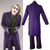 preiswerte Herrenkostüme-Joker Clown Bluse / Hemd Hose Outfits Herren Film Cosplay Cosplay Kostüm Party Lila Mantel Weste Bluse Maskerade Polyester / Krawatte / Krawatte mit Perücke