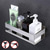 olcso Fürdőszobai polcok-zuhanykabinos fürdőszobai polc, öntapadó zuhanypolc rozsdamentes acél falra szerelhető lyukasztásmentes fürdőszobai tárolóhely fürdőszobához, konyhához (szálcsiszolt nikkel, matt fekete)