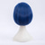 cheap Synthetic Trendy Wigs-Morticia Short Straight Blue Women Bob Full Bang Kids Wig with Gold Dragonfly Hairpin