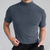 baratos Camisetas masculinas casuais-Homens Camiseta Camisa de gola alta Tecido Colarinho Chinês Rua Feriado Manga Curta Roupa Moda Casual Confortável