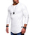 billige Casual T-shirts til mænd-Herre T-shirt Helfarve Rund hals Hvid Grøn Mørkegrå Afslappet Daglig Langærmet Tøj Bomuld Mode Letvægt Muskel Slim Pasform