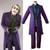 preiswerte Herrenkostüme-Joker Clown Bluse / Hemd Hose Outfits Herren Film Cosplay Cosplay Kostüm Party Lila Mantel Weste Bluse Maskerade Polyester / Krawatte / Krawatte mit Perücke