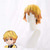 cheap Anime Wigs-Agatsuma Zenitsu Wig Demon Slayer Cosplay  Wig Yellow Gradient Orange Curly Short Hair for Men Halloween Wigs