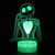 tanie Lampki nocne 3D-halloween 3d iluzja lampka nocna halloween miasto dynia król jack skellington 16 kolorów z pilotem do wystroju pokoju lampka na biurko kreatywne oświetlenie prezenty dla dzieci urodziny boże narodzenie