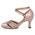 cheap Ballroom Shoes &amp; Modern Dance Shoes-Women&#039;s Satin Ballroom Dance Shoes - Pink Rhinestone Heels with Ankle Strap for Salsa and Latin Dancing
