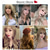 levne Párty paruky-24 Paruky pro Ženy Syntetické Paruky Dlouhá Vlnitá Blond s Chlupatými Vzdušnými Ofinami Světle Halloweenské paruky