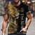 preiswerte Männer Grafik Tshirt-King T-Shirt Mens 3D Shirt For Birthday | Black Summer Polyester | Men&#039;S Unisex Tee Tiger Graphic Prints Crew Neck White Silver+Golden Yellow 3D Outdoor Street