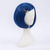 cheap Synthetic Trendy Wigs-Morticia Short Straight Blue Women Bob Full Bang Kids Wig with Gold Dragonfly Hairpin