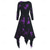 ieftine Costume de Halloween-Retro / vintage Punk și gotic Medieval Rochii Rochie A-Line Fata Goth Costume de fancy Pentru femei Halloween Carnaval Mascaradă Purtare Zilnică Festival Adulți Rochie Primăvară Toamnă