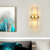 cheap Crystal Wall Lights-Crystal Modern Nordic Style Wall Sconces Wall Lamps for Bedroom Dining Room Steel Indoor Lighting 110-120V 220-240V