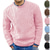 voordelige pullover voor heren-Voor heren Trui Jurk Trui Geribd Kabel breien Gecoupeerd Gebreid Strakke ronde hals Uitgaan Weekend Kleding Herfst Winter Zwart Blozend Roze M L XL