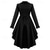 abordables Hauts-Rétro Vintage Punk &amp; Gothique Médiéval Manteau Trench-coat Vêtements d&#039;extérieur Médecin de la peste Grande Taille Couleur Unie Femmes Halloween Carnaval Mascarade Soirée Halloween Adulte Manteau