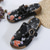 cheap Women&#039;s Clogs &amp; Mules-Women&#039;s Floral Embroidered Slip-On Clogs with Buckle Detail and Wedge Heel - Comfortable Vintage Casual Shoes