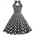 cheap Outfits-Polka Dots Retro Vintage 1950s A-Line Dress Swing Dress Flare Dress Polka Dot Women&#039;s Party / Evening Bachelorette Party Adults&#039; Dress Earrings Headband