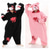 cheap Animal Costume-Kigurumi Pajamas Fancy Costume Nightwear Animal Ririchiyo Shirakiin Cartoon Cosplay Warm Funny Costume Comfy Adults' Unisex Men and Women Halloween Carnival Party Performance Homewear Dress Up