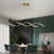 cheap Pendant Lights-LED Pendant Light Linear 90 cm 3000K Gold/Silver Adjustable Island Lights Dimmable Aluminum Stylish Minimalist Painted Finishes Nordic Style Dining Room Kitchen Lights 110-220V