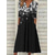economico Abito Floreale-Abito Midi da Donna Abito Tunica Floreale con Tasche Scollo a V Abito Midi Elegante alla Moda per Appuntamenti Quotidiani Manica Mezzo Estate Primavera