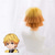 cheap Anime Wigs-Agatsuma Zenitsu Wig Demon Slayer Cosplay  Wig Yellow Gradient Orange Curly Short Hair for Men Halloween Wigs