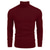 cheap Men&#039;s Pullover Sweater-Men&#039;s Sweater Pullover Sweater Jumper Turtleneck Sweater Fall Sweater Ribbed Knit Knitted Plain Turtleneck Stylish Casual Daily Wear Vacation Clothing Apparel Spring &amp;  Fall Wine Black M L XL