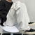 cheap Cargo Pants-Men's Cargo Pants Cargo Trousers Elastic Waist Multi Pocket Solid Color Daily Weekend Streetwear Stylish Black White