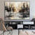 cheap Abstract Paintings-Handmade Oil Painting Canvas Wall Art Decor Abstract Knife Painting Landscape Black For Home Decor Rolled Frameless Unstretched Painting