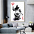 cheap Street Art-Handmade Hand Painted Oil Painting Wall Street Art Modern Abstract Bansky Painting Home Decoration Decor Rolled Canvas No Frame Unstretched