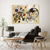 abordables Peintures Célèbres-Peinture à l&#039;huile faite à la main toile art mural décoration kandinsky style abstrait pour la décoration intérieure roulé sans cadre peinture non étirée