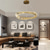 billiga Ljuskronor-led taklampor cirkel rund design 60/80 cm flush mount 1-ljus ring dimbar aluminiummålad finish lyxig modern stil matsals taklampor sovrum