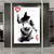 cheap Street Art-Handmade Hand Painted Oil Painting Wall Street Art Modern Abstract Bansky Painting Home Decoration Decor Rolled Canvas No Frame Unstretched