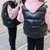 cheap Girl&#039;s Downs &amp; Puffer Jacket-Kids Girls&#039; Down Jacket Vest Coat Puffer Jacket Long Sleeve Black Silver Champagne Kids Puffer Jacket Solid Color Fall Winter Fashion School 7-13 Years
