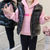 cheap Girl&#039;s Downs &amp; Puffer Jacket-Kids Girls&#039; Down Jacket Vest Coat Puffer Jacket Long Sleeve Black Silver Champagne Kids Puffer Jacket Solid Color Fall Winter Fashion School 7-13 Years