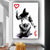 cheap Street Art-Handmade Hand Painted Oil Painting Wall Street Art Modern Abstract Bansky Painting Home Decoration Decor Rolled Canvas No Frame Unstretched