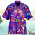 billige Hawaiiskjorts-Herre Skjorte Hawaii skjorte Grafisk Tegneserie Hawaiisk Aloha Design Aftæpning Svart / Hvit Rød Blå Lilla Regnbue Trykt mønster Avslappet Daglig Kortermet Knapp ned Trykt mønster Klær Mote Designer