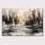 cheap Abstract Paintings-Handmade Oil Painting Canvas Wall Art Decor Abstract Knife Painting Landscape Black For Home Decor Rolled Frameless Unstretched Painting