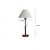 billige bord- og gulvlampe-led bordlampe 14,8" høy matt svart tremetall havregryn kjegle trommelskjerm for stuehus nattbord hjem